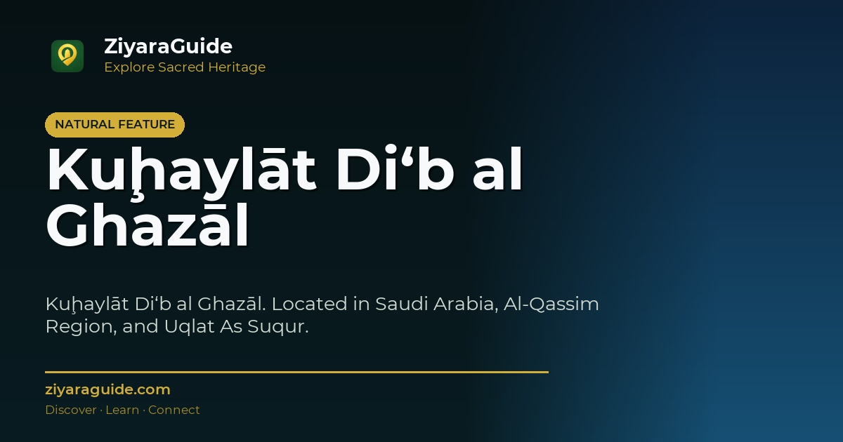 Kuḩaylāt Di‘b al Ghazāl