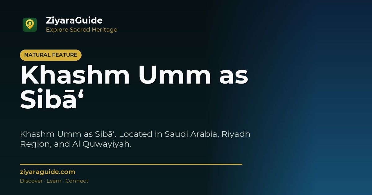 Khashm Umm as Sibā‘