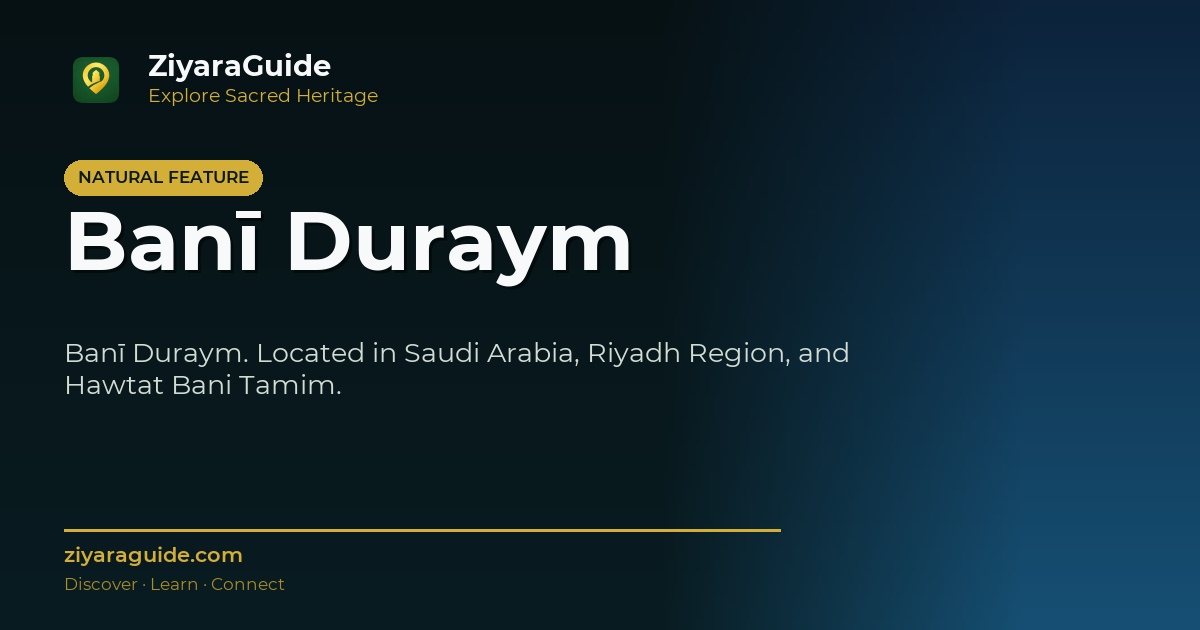 Banī Duraym
