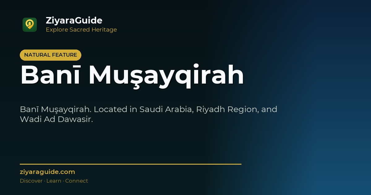 Banī Muşayqirah